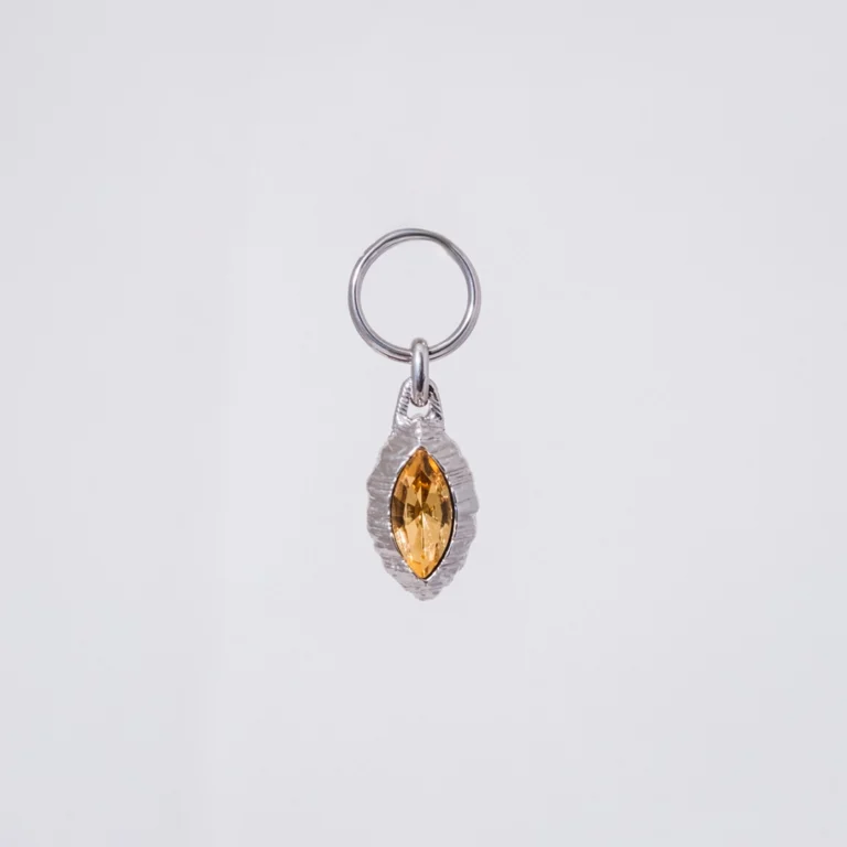 Navette Amber Silver